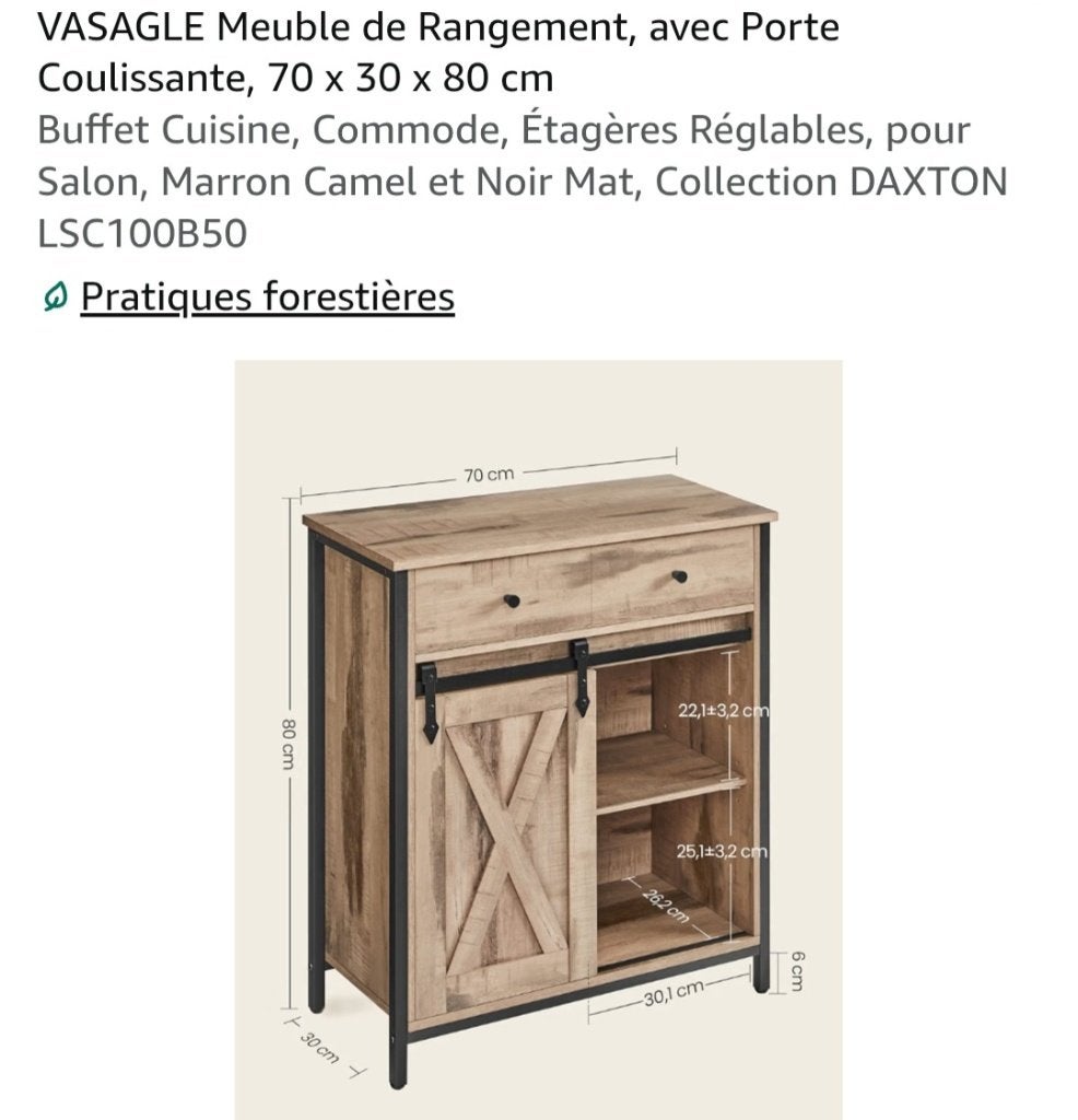2 Meubles de rangement, Maison & Meubles, Enlèvement, Neuf