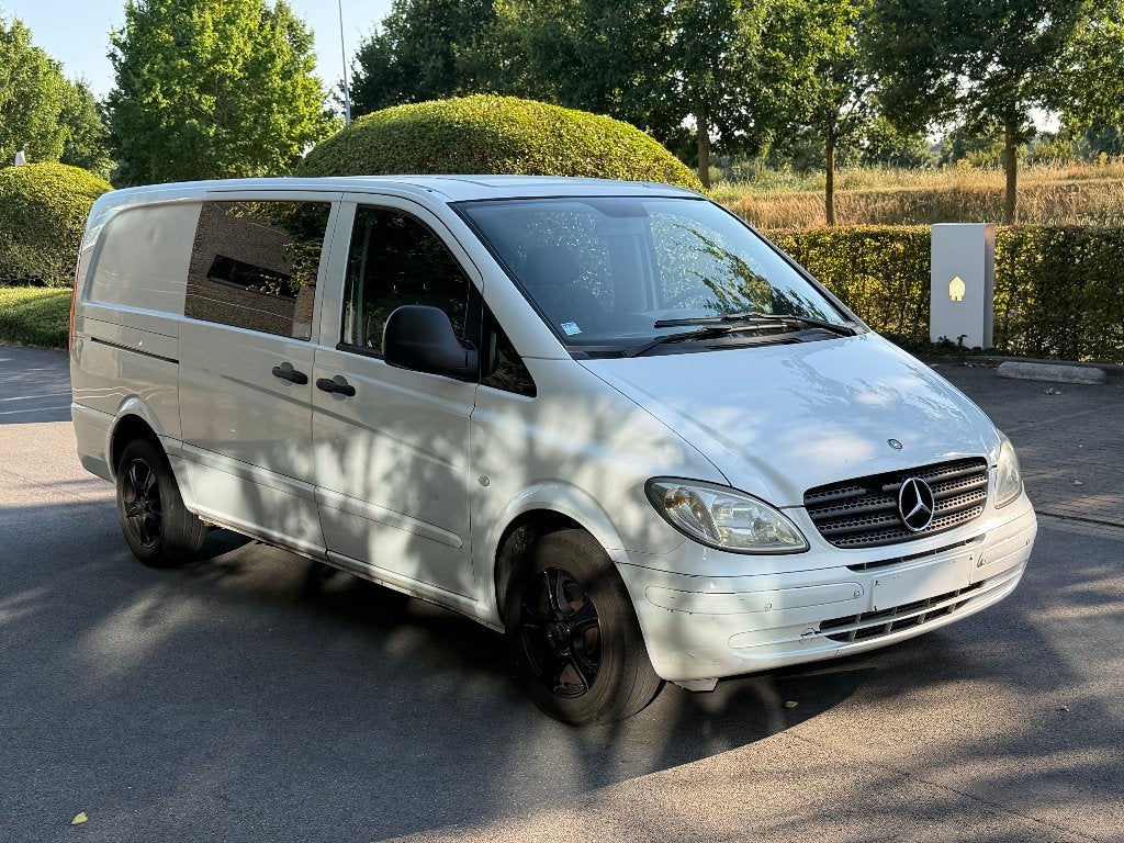 Mercedes-Benz Vito 2008 à cabine double 2,2 l, Autos, Achat, 4 portes, Boîte manuelle, Noir