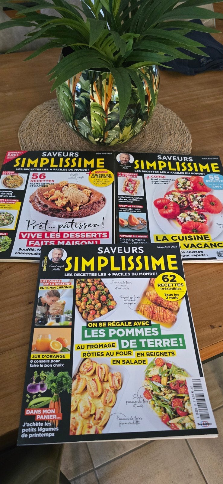 lot de 3 revues saveurs simplissime. neuves, Enlèvement