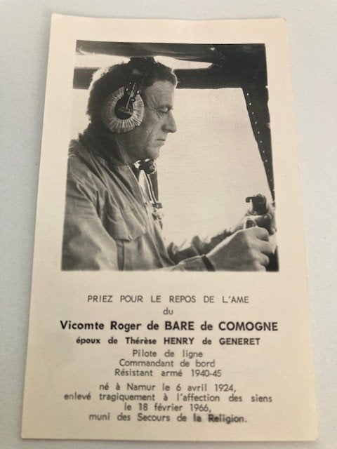 Vicomte Roger de Bare, pilote de BP, Enlèvement ou Envoi, Armée de l'air, Photo ou Poster