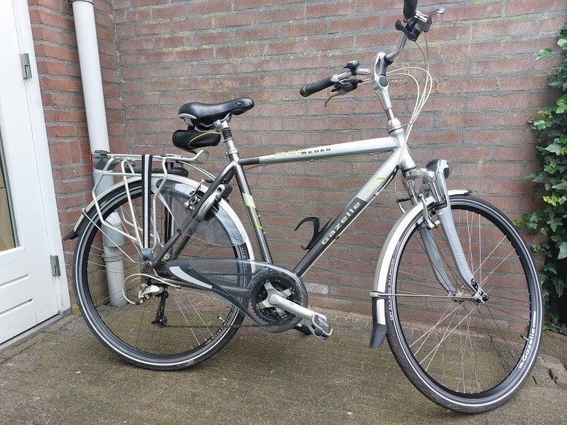 gazelle heren fiets, kader 54 cm zo goed als nieuw, 53 tot 57 cm, Ophalen, Zo goed als nieuw, Gazelle