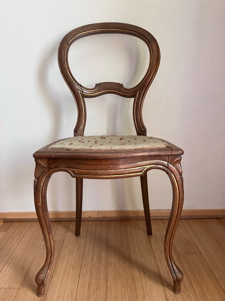 Chaise ancienne, à rénover, Brun, Enlèvement, Utilisé, Une