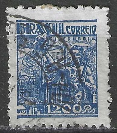 Brazilie 1941-1948 - Yvert 391 - Staalindustrie (ST), Postzegels en Munten, Verzenden, Gestempeld
