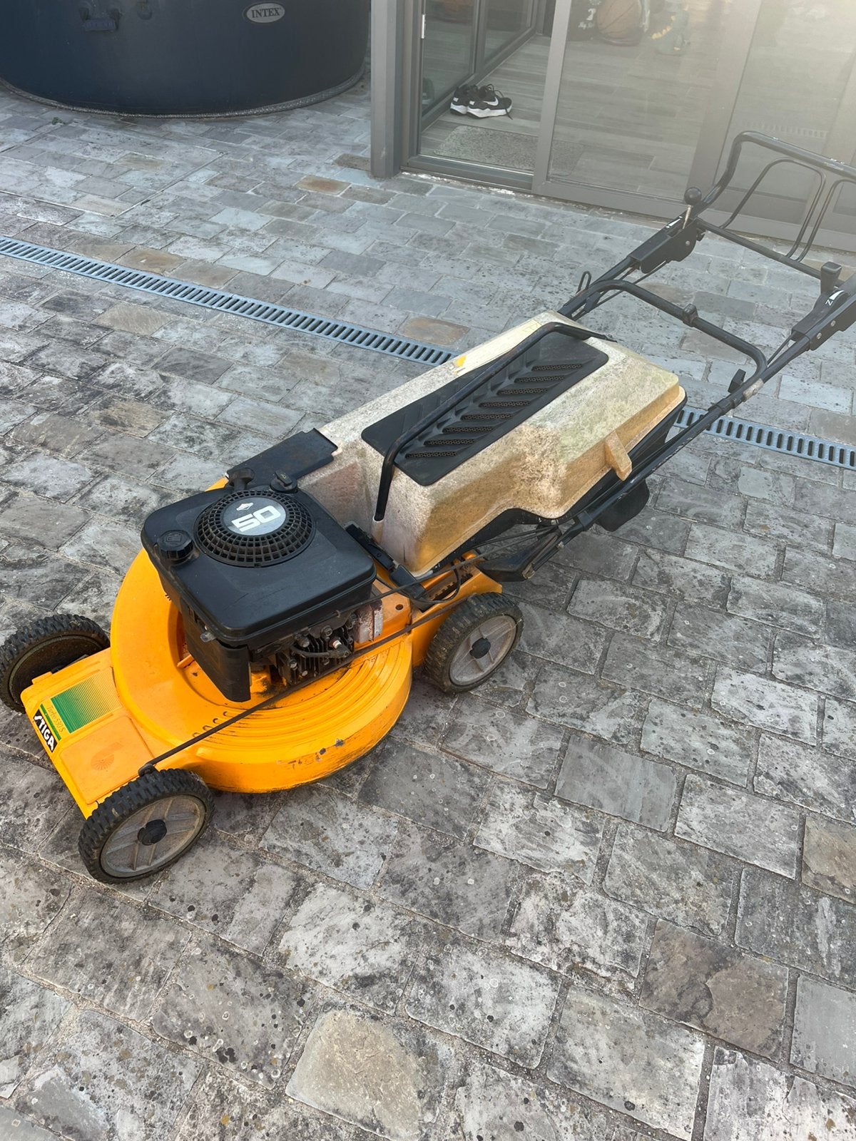 Stiga Turbo 530S Benzinegrasmaaier (53cm), Tuin en Terras, Grasmaaiers, Ophalen, Gebruikt, Versnellingen, Benzine-grasmaaier