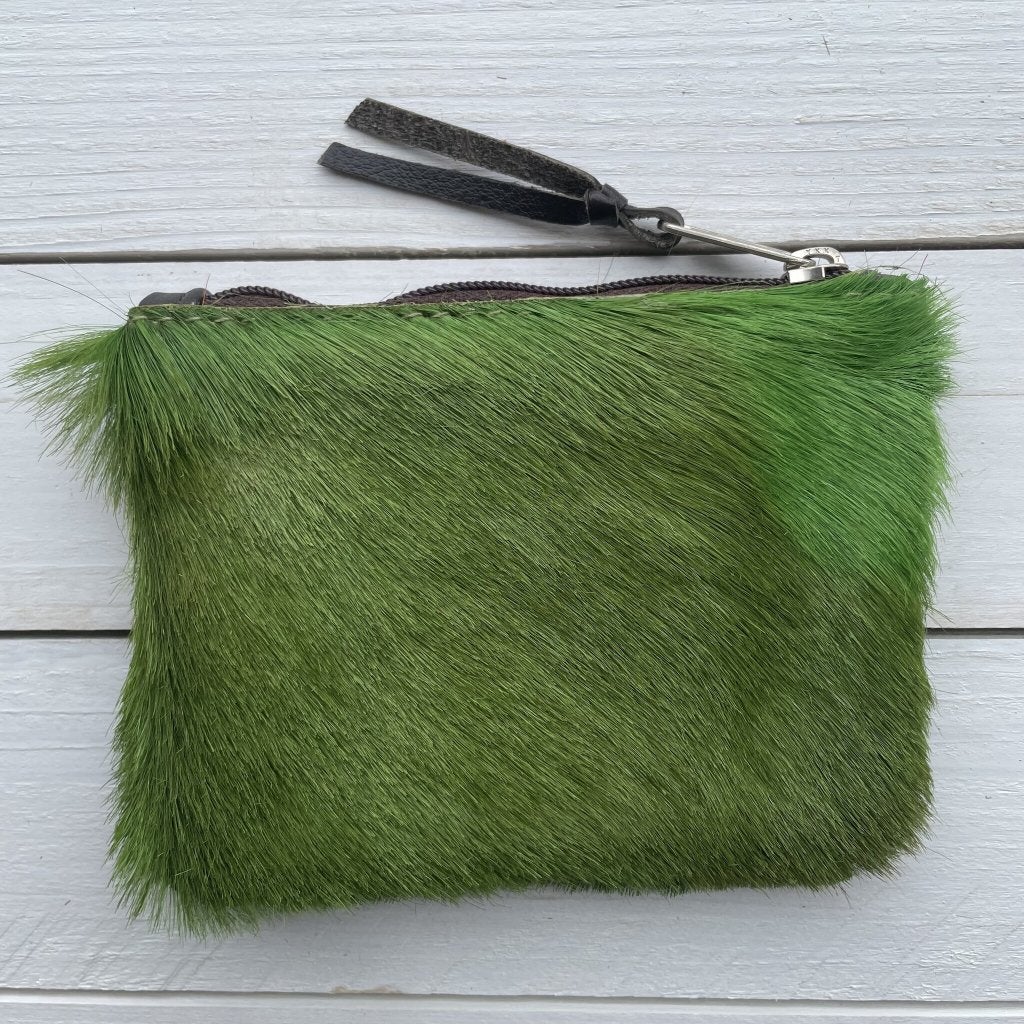 Tas Issy springbok licht groen 12x9cm #I-7 | Lederstore, Bijoux, Sacs & Beauté, Enlèvement ou Envoi, Neuf, Vert, Sac de soirée
