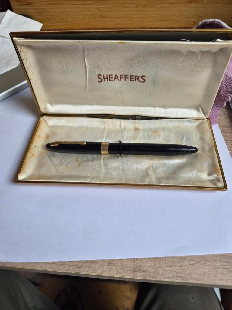 Sheaffer's Snorkel vulpen 14k 585 massief gouden penpunt, Verzamelen, Ophalen of Verzenden, Vulpen, Sheaffer