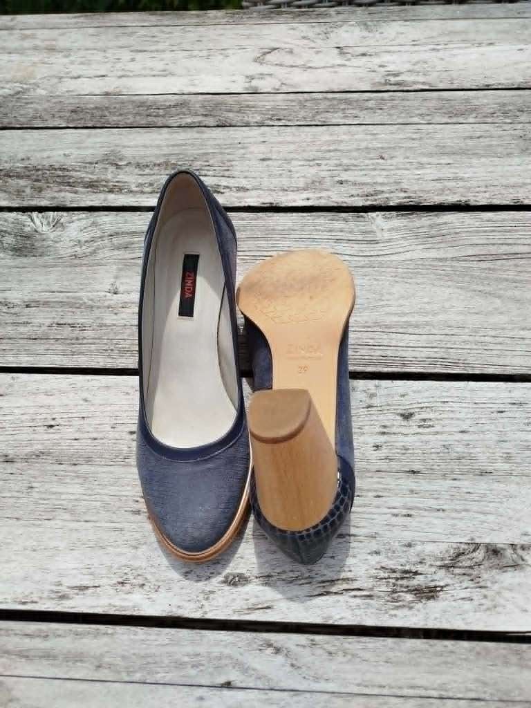 damesschoenen, Ophalen, Blauw, Zo goed als nieuw, Schoenen met hoge hakken