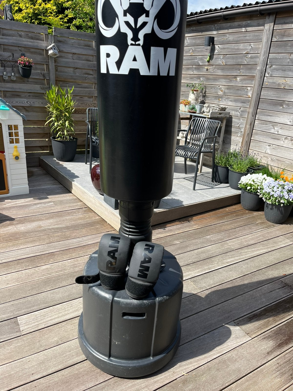 RAM C BOKSPAAL MET GRATIS BOKSHANDSCHOENEN, Ophalen, Zo goed als nieuw, Bokszak