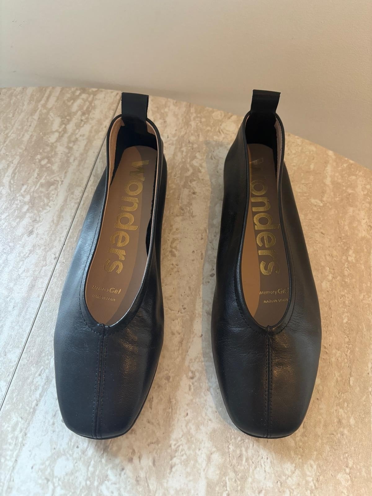 ballerines souples en cuir noir WONDERS MemoryGel taille 37, Vêtements | Femmes, Wonders, Comme neuf, Enlèvement, Ballerines
