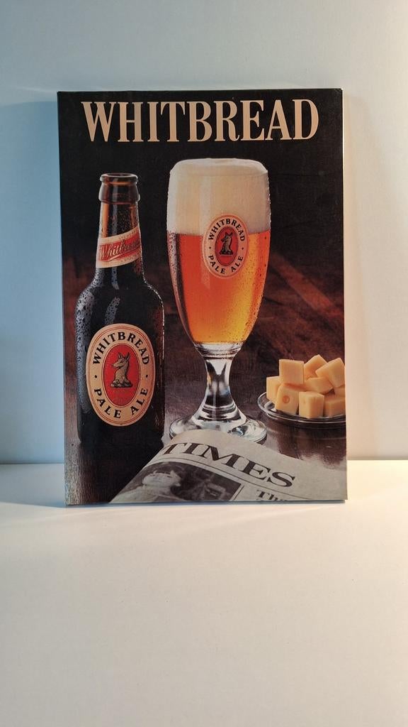Reclamebord Whitbread, Verzamelen, Merken en Reclamevoorwerpen, Ophalen of Verzenden, Reclamebord
