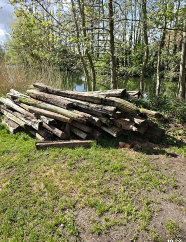 Gratis treinbilzen, Enlèvement, Utilisé, Bois, Traverse