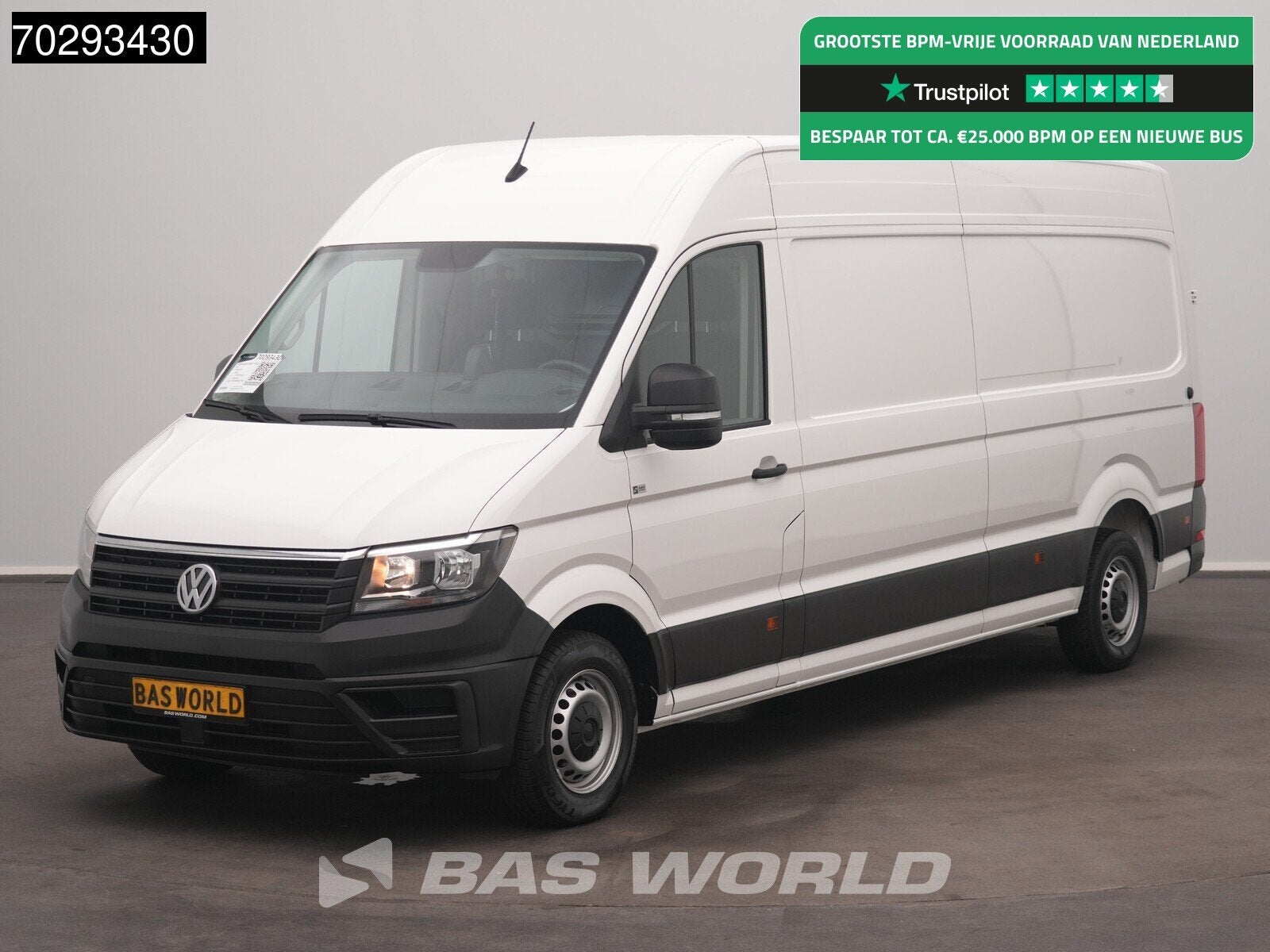Volkswagen Crafter 177pk Koelwagen Carrier Viento 350 L4H3 A, Start-stop-systeem, Stof, Gebruikt, Euro 6