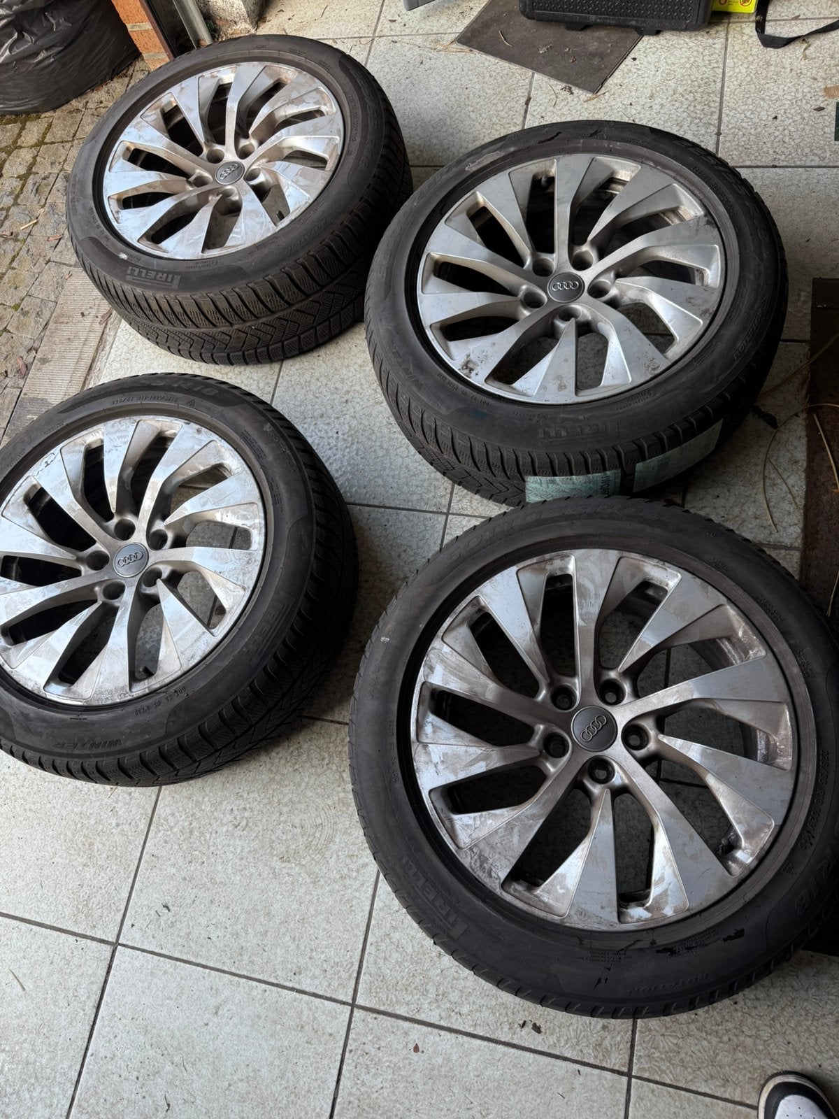 Jantes audi origine 18 pouces 225/55/R18, Ophalen, 18 inch, Gebruikt, Velg(en)