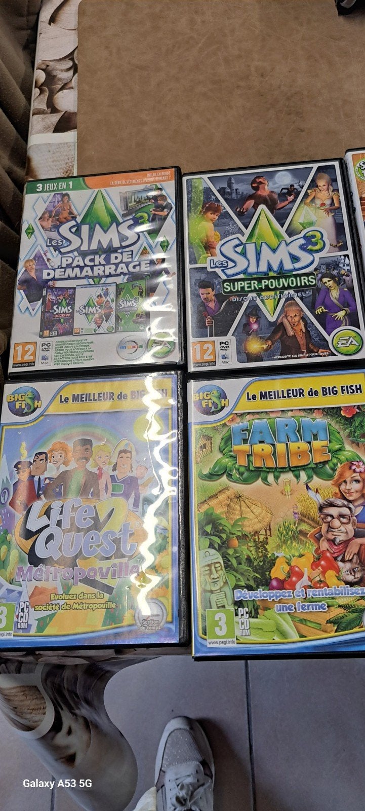 jeu de pc plusieurs cd de jeu de pc et, Enlèvement, Comme neuf, Aventure et Action