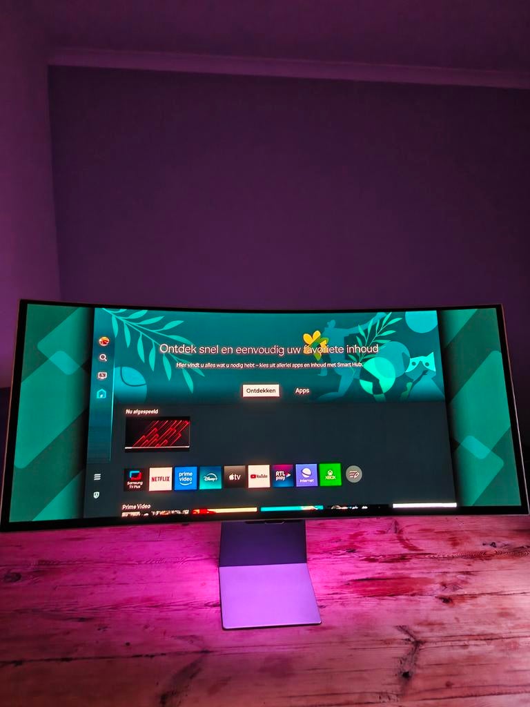 Samsung Odyssey G8 OLED - 3440x1440 - 175hz - Curved - 34", Audio, Tv en Foto, Televisies, OLED, Samsung, Smart TV, Ophalen
