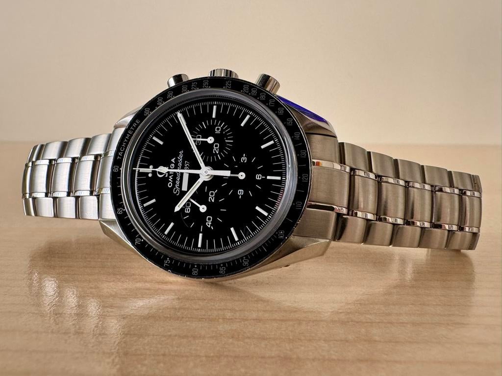 Omega Speedmaster 50th Anniversary Limited Edition, Handtassen en Accessoires, Armbanden, Ophalen of Verzenden, Zo goed als nieuw