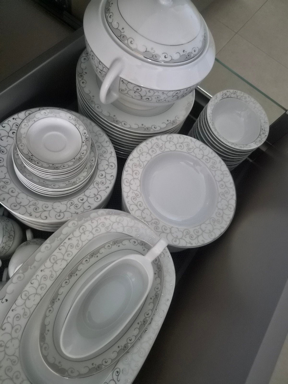 keukengerei compleet set, Ophalen, Keramiek, Vintage, Zo goed als nieuw