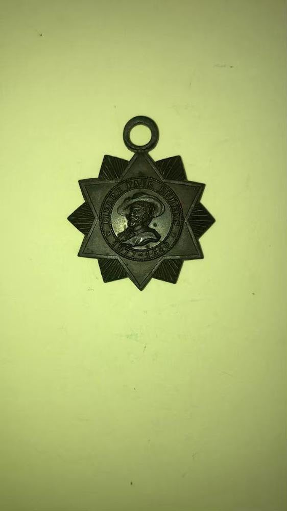 Rare Médaille Étoile -Fêtes du Tricentenaire de Rubens -1877, Enlèvement ou Envoi