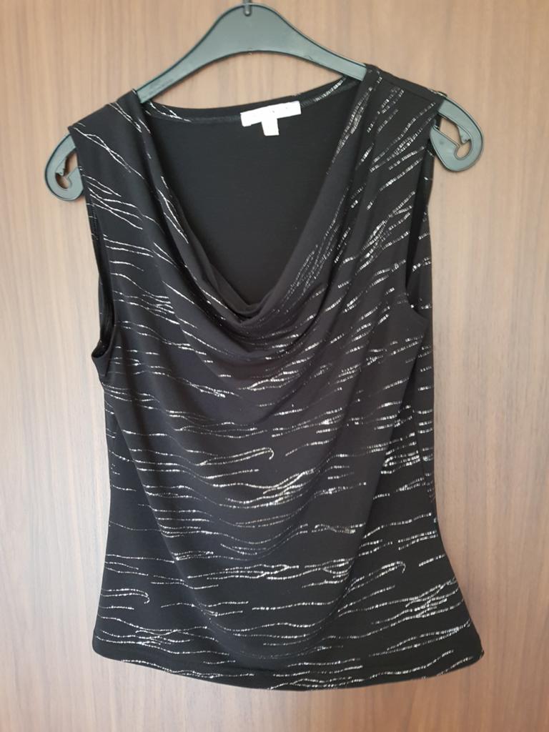 Topje zwart met zilverdraad, 123, maat 44, goede staat, Kleding | Dames, Ophalen, Zo goed als nieuw, Maat 42/44 (L), Zwart