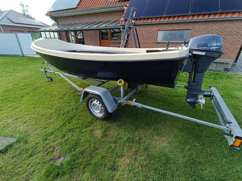 Sloep met 8pk Yamaha, Sports nautiques & Bateaux, Chaloupes, Enlèvement