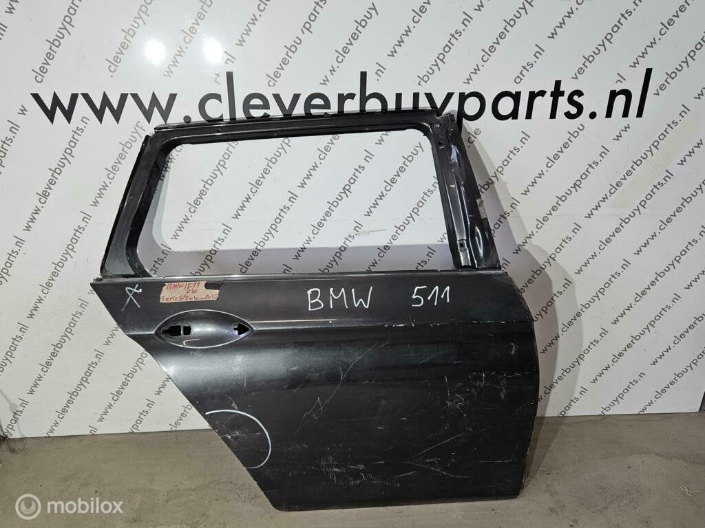 Achterduer rechts origineel BMW 5-serie F10 LCI ('13-'17), Enlèvement ou Envoi, Utilisé, Porte, Avant