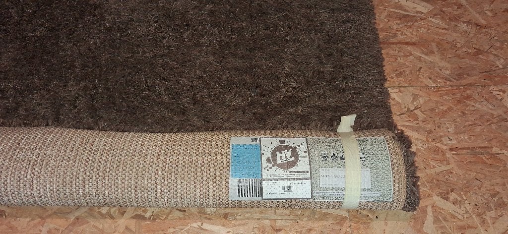 tapijt super shaggy chocolade bruin 200 x200, Huis en Inrichting, Stoffering | Tapijten en Vloerkleden, Ophalen, Bruin, 200 cm of meer