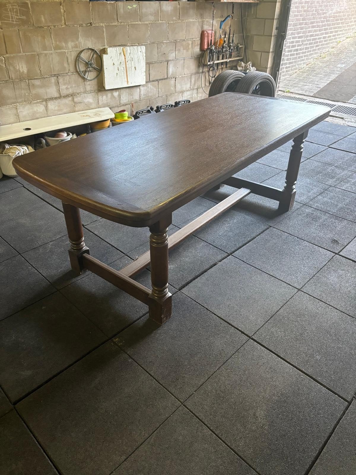 houten tafel, Ophalen