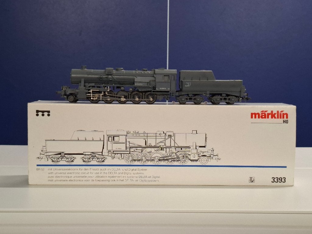 Märklin stoomloc 3393, Ophalen, Wisselstroom, Locomotief, Zo goed als nieuw