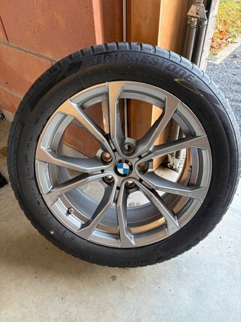 4 Jantes Origine BMW 17" (Série 3 G20 G21) + TPMS, Enlèvement, 17 pouces, Jante(s)