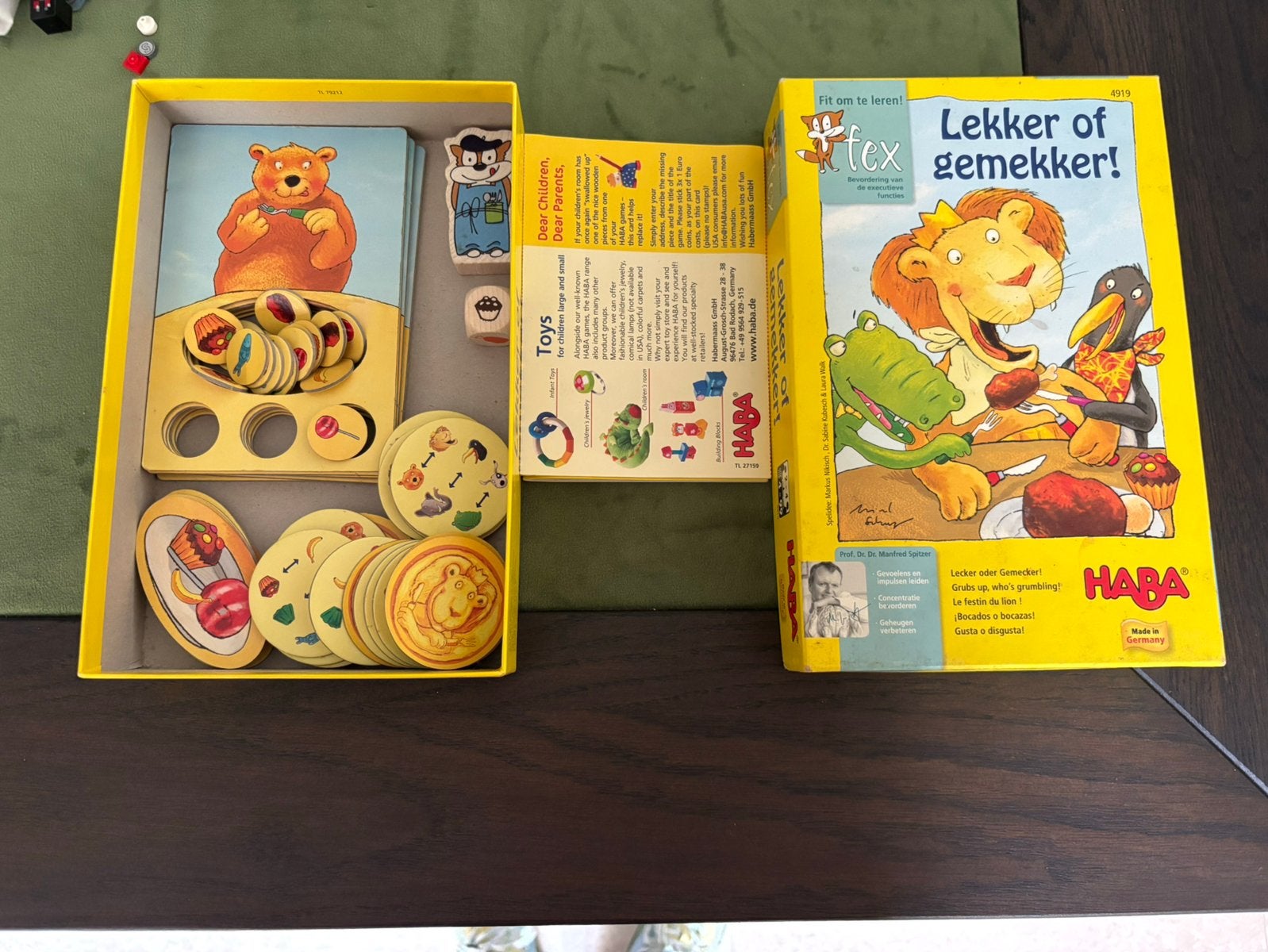 Haba spel lekker gemekker, Kinderen en Baby's, Ophalen of Verzenden, Zo goed als nieuw