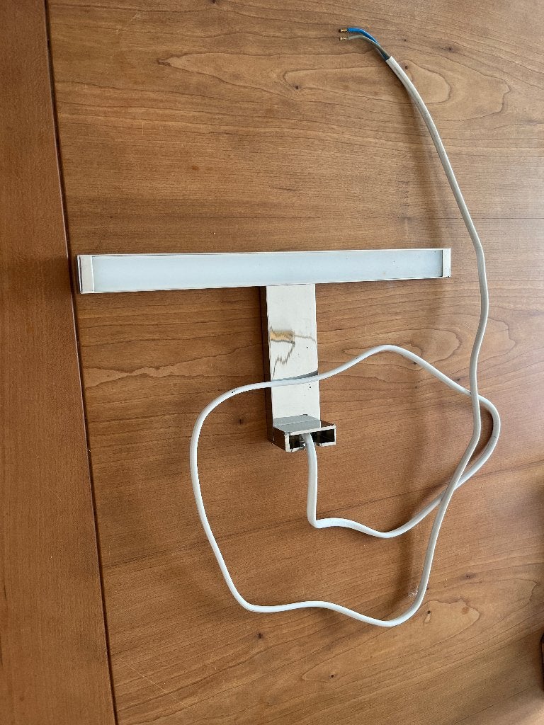 Lumiere mural chromé pour une salle de bain, Neuf, Moins de 25 cm, Moins de 100 cm, Enlèvement