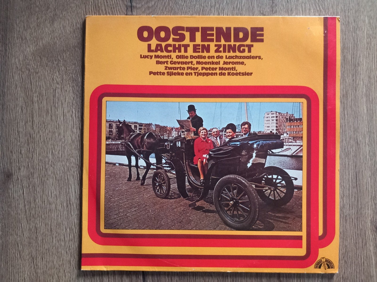 Vinyl LP Oostende lacht en zingt Folk Folklore Streekmuziek, Cd's en Dvd's, Vinyl | Nederlandstalig, Ophalen of Verzenden, 12 inch