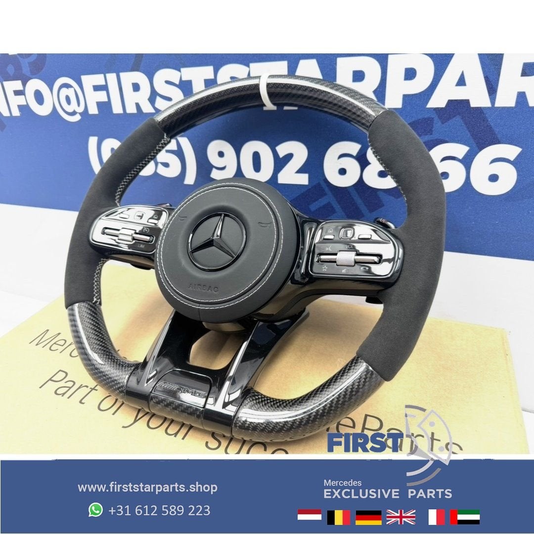 FACELIFT AMG STUUR CARBON Mercedes A B C CLA CLS E GLA GLC G, Gebruikt, -, Ophalen of Verzenden, -