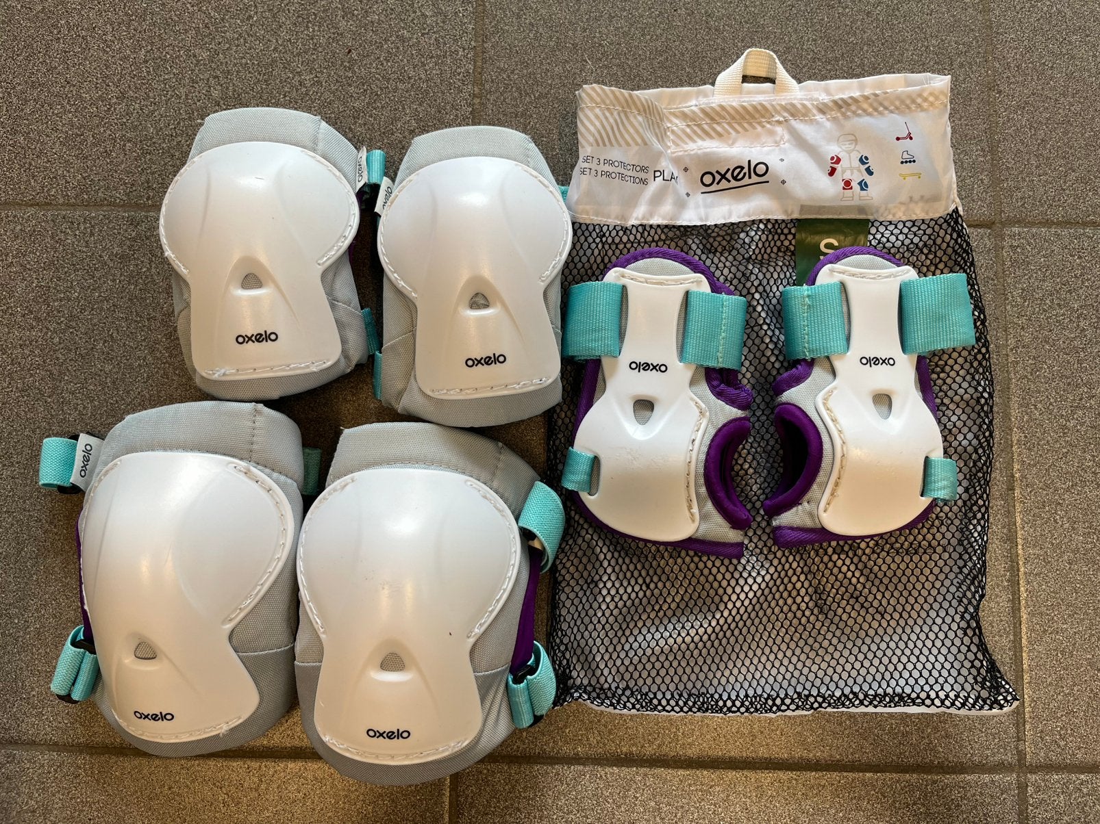 Set de protection OXELO enfants taille S, Enlèvement, Utilisé