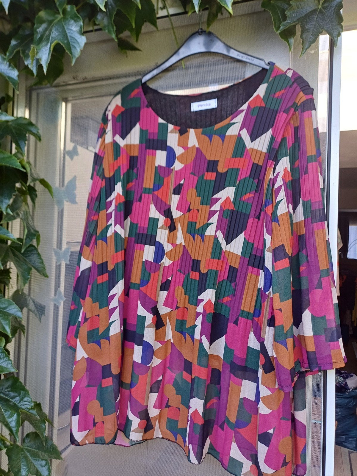 Bloesje Paprika geometrische figuren voor ong Mt 48, Kleding | Dames, Paprika, Ophalen of Verzenden, Zo goed als nieuw, Blouse of Tuniek