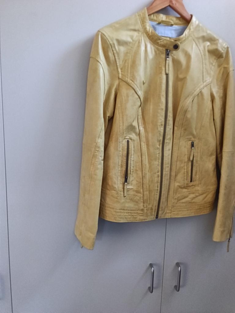 Lederen vestje, Maat 38/40 (M), S olliver, Geel, Ophalen of Verzenden