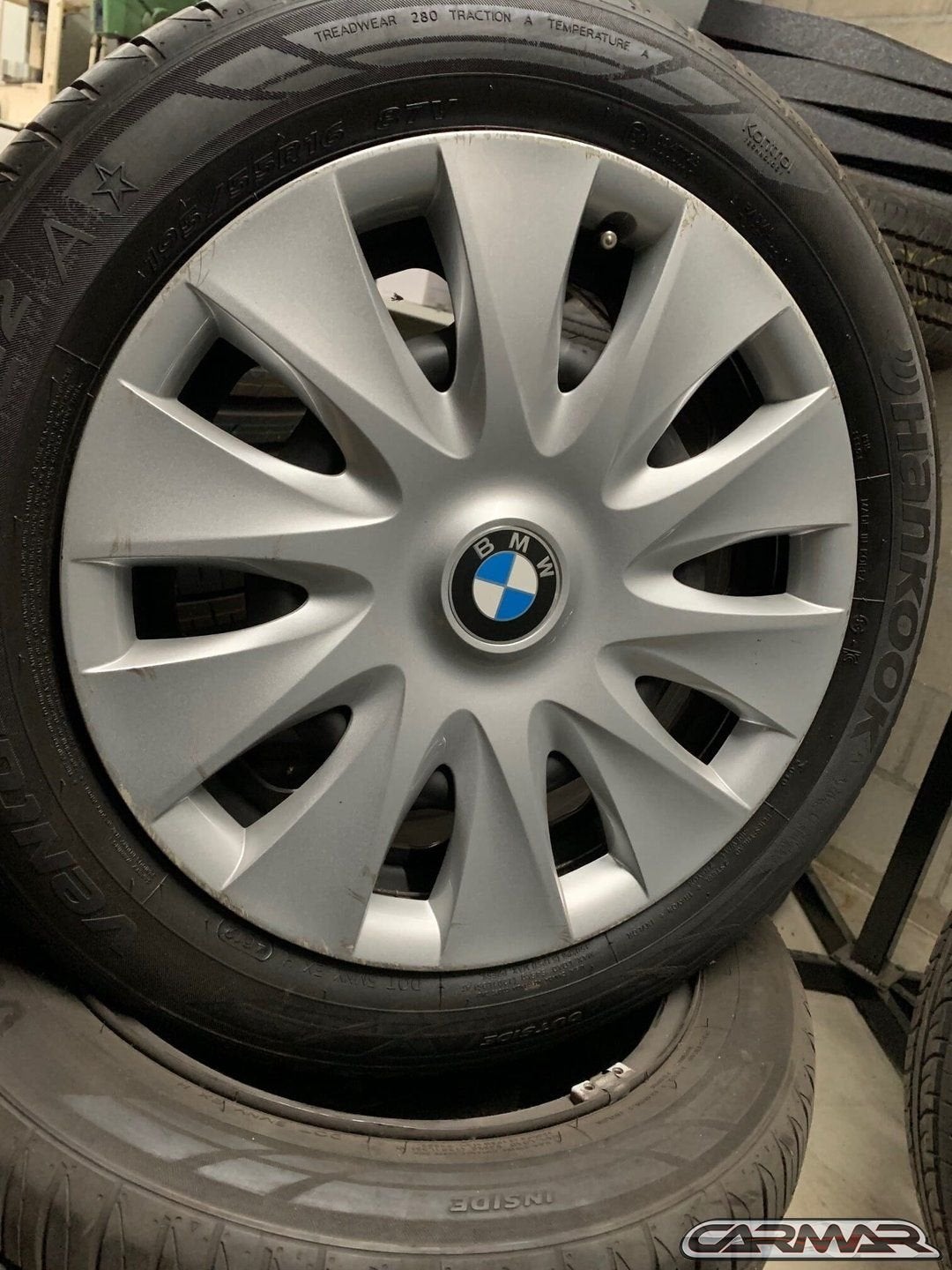 16" BMW 3-Serie wielen staal of 1-Serie | Hankook banden, Auto-onderdelen, Gebruikt, -, Banden en Velgen, Ophalen of Verzenden
