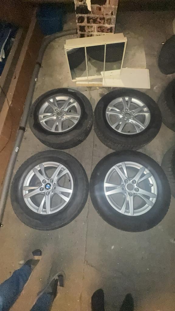Originele bmw velgen 16 inch 5x112 met winterbanden, Ophalen, 16 inch, Winterbanden, Band(en)