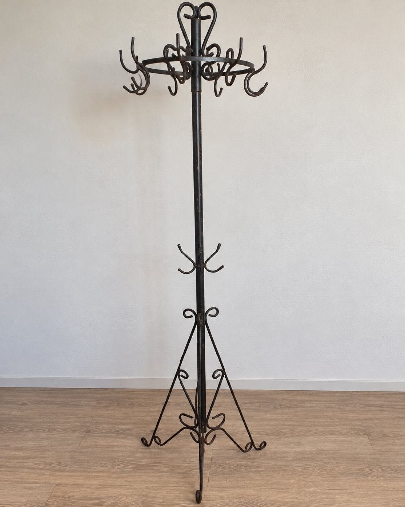 Portemanteau en métal forgé – fait main, Utilisé, Métal, Portemanteau sur pied, 150 à 200 cm