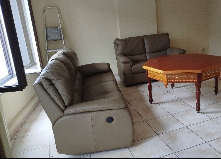 fauteuil cuire relax 3place 2place dois partir urgent, Enlèvement, Comme neuf, Cuir