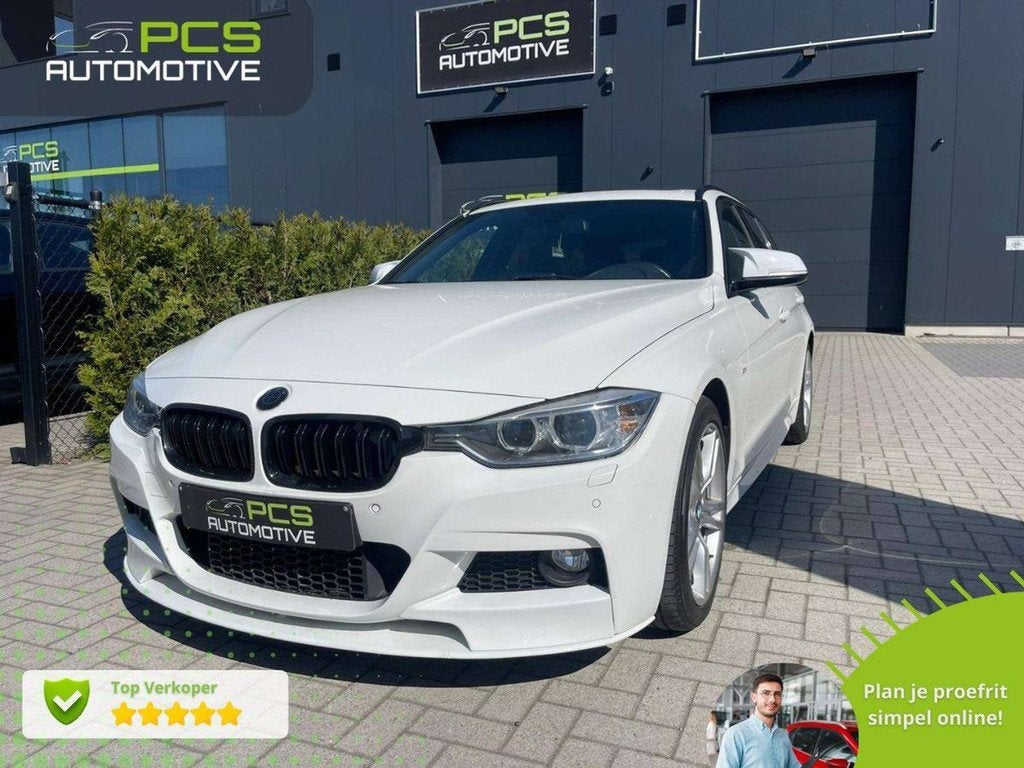 BMW 318 Touring / M-pakket / 2.0 Diesel / Uit Overname, Auto's, Euro 5, Zwart, 4 cilinders, Alcantara