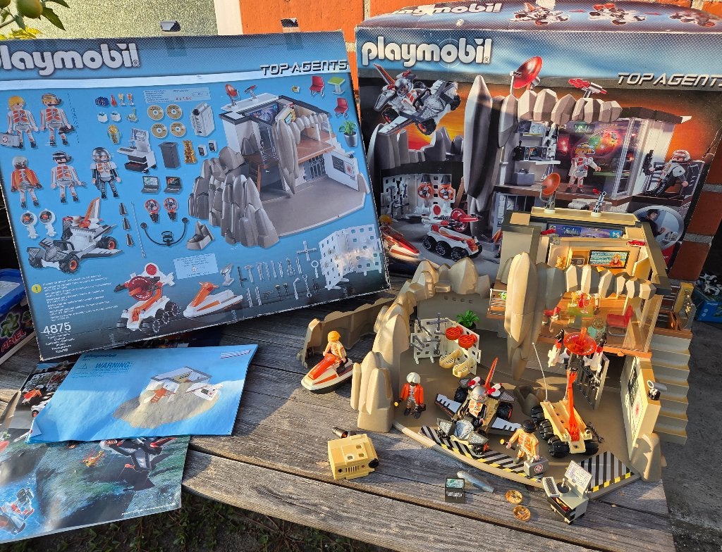 Playmobil 4875 Top Agents hoofdkwartier, Enfants & Bébés, Enlèvement ou Envoi, Bâtiment, Autres séries, Utilisé