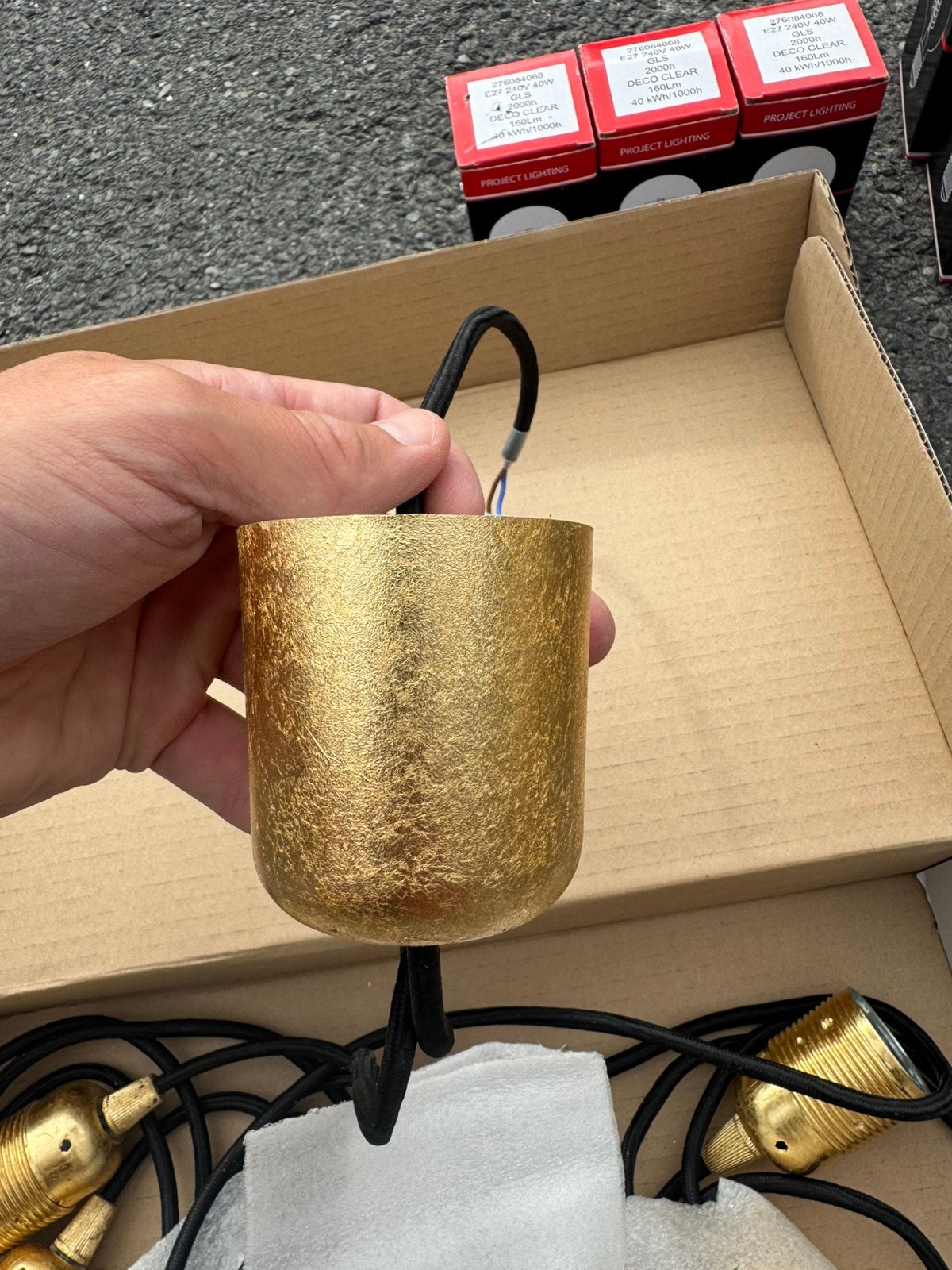 Lampen Bulb Attack - kleur goud, Ophalen, Nieuw, E27 (groot), Warm wit