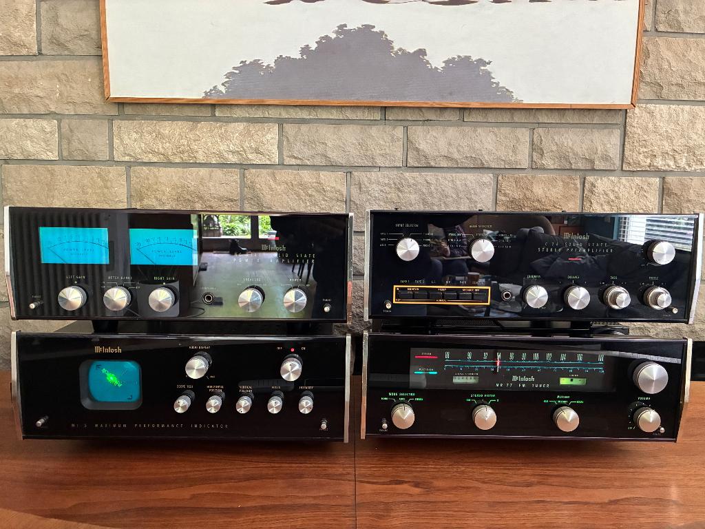 McIntosh MC2505 + C26 + MR77 + Mi3, TV, Hi-fi & Vidéo, Autres marques, Tuner ou Radio, Enlèvement, Utilisé