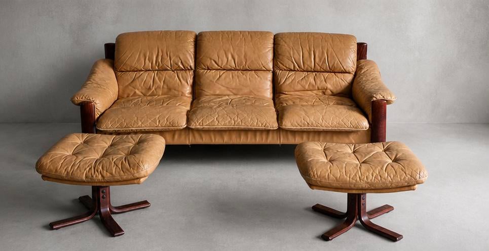 Scandinavische sofa, Ophalen, Zo goed als nieuw, Hout