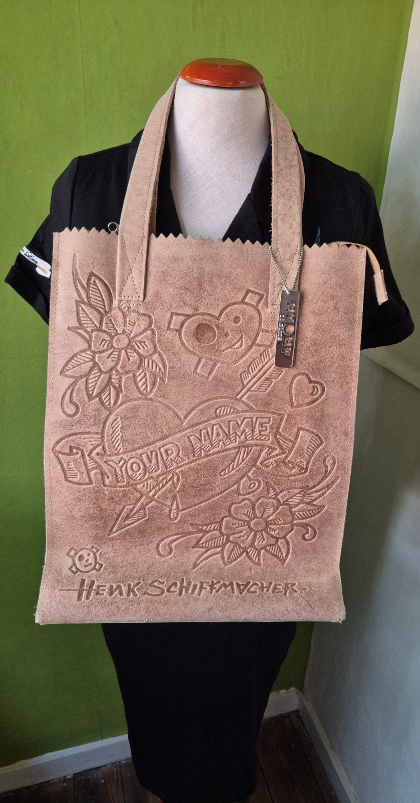 Nieuwe MYOMY tas met Henk Schiffmacher tattoo design, Ophalen of Verzenden, Beige, Shopper