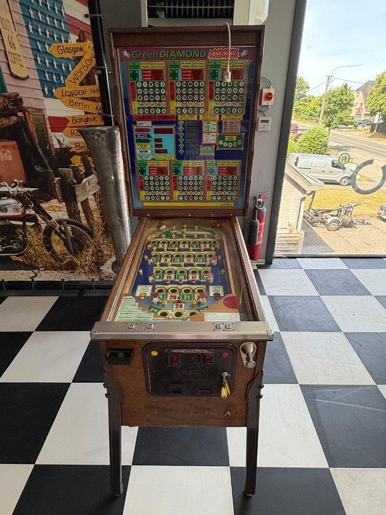 Bingokast Green Diamond, Verzamelen, Automaten | Gokkasten en Fruitautomaten, Ophalen, Gebruikt, Met sleutels