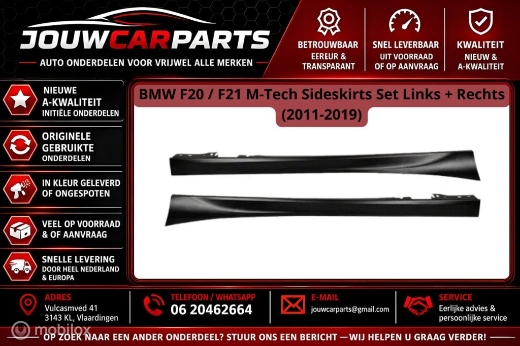 Sideskirt set L&R  M-tech BMW 1-serie F20/f21 (11-19), Sideskirt - set, Nieuw, Ophalen of Verzenden, BMW