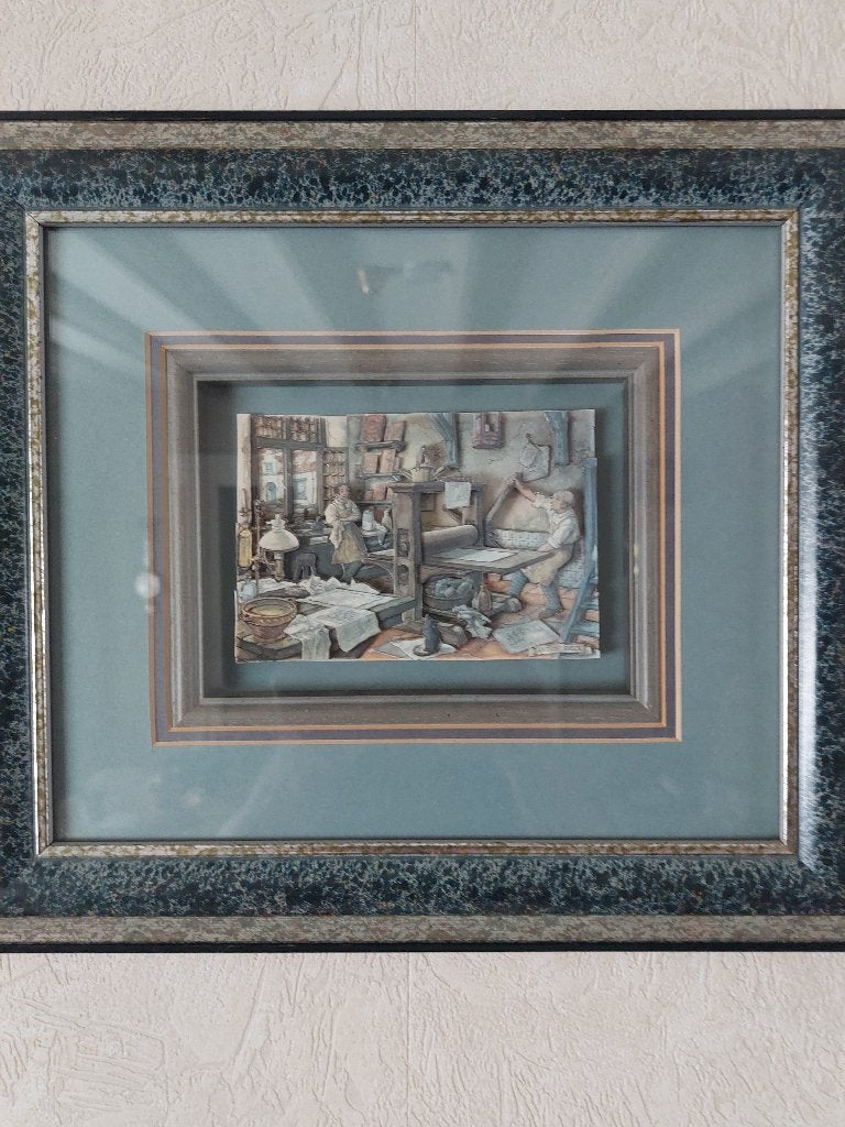 Schilderijtjes, Ophalen, Achter glas