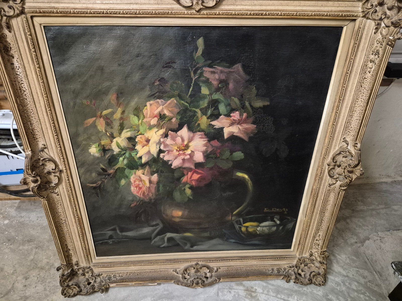 Schilderij Devos, Ophalen